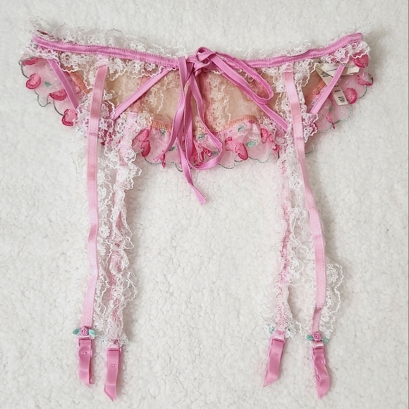 New!For Love and Lemons Sweet Cherries Garter Belt - Picture 9 of 11